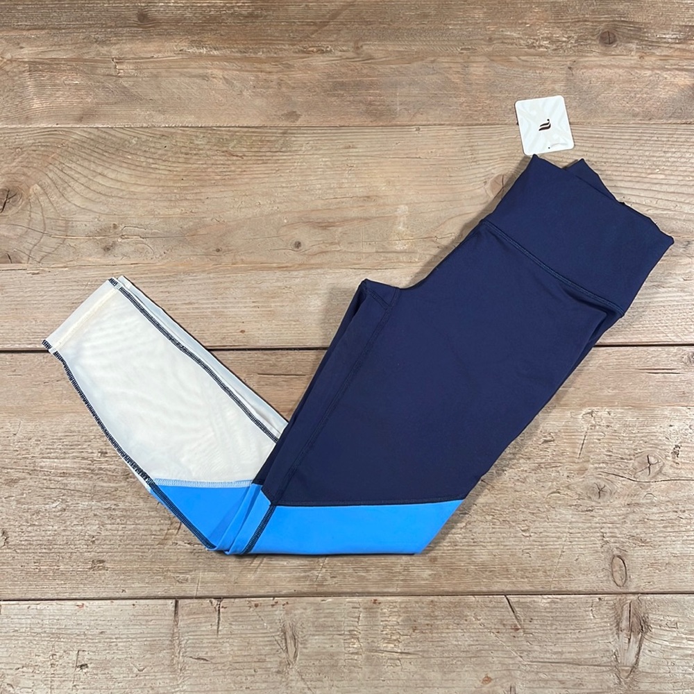 NWT- Fabletics Zone High Waisted 7/8 Legging -DEEP NAVY/MULTI (24”)- Brand New! - Picture 2 of 10
